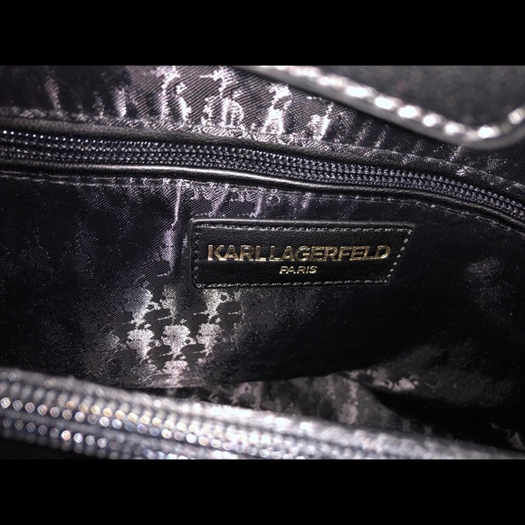 Karl Lagerfeld Paris Black Satchel with Bow - Picture 5 of 5